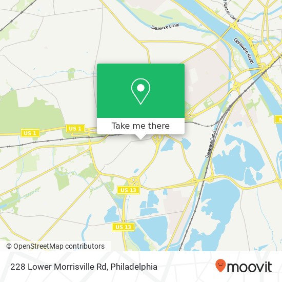 Mapa de 228 Lower Morrisville Rd