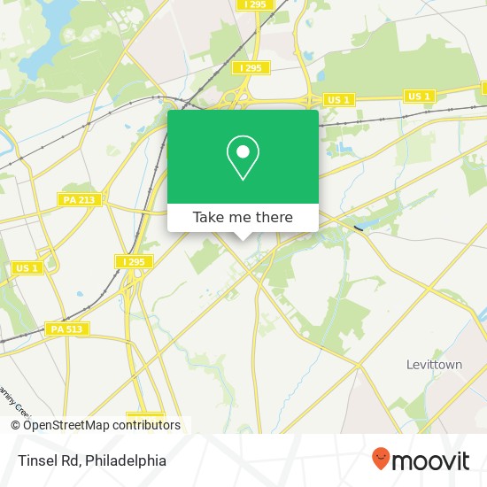 Tinsel Rd map