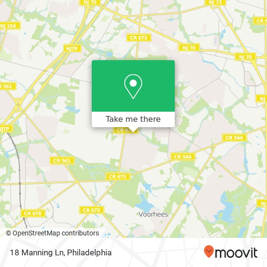 Mapa de 18 Manning Ln