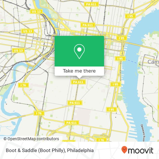 Boot & Saddle (Boot Philly) map