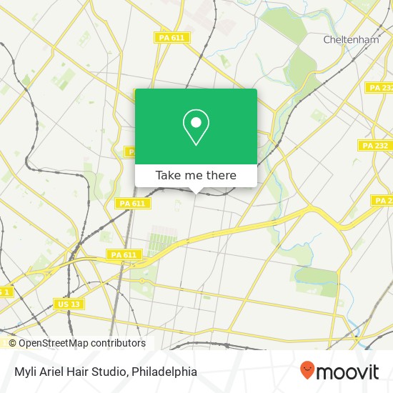 Myli Ariel Hair Studio map