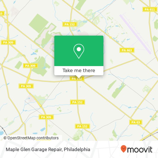 Mapa de Maple Glen Garage Repair