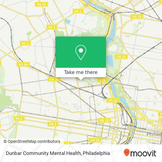 Dunbar Community Mental Health map