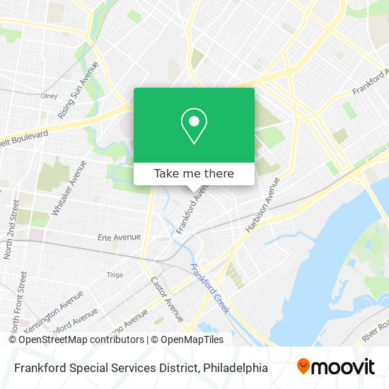 Frankford Special Services District map