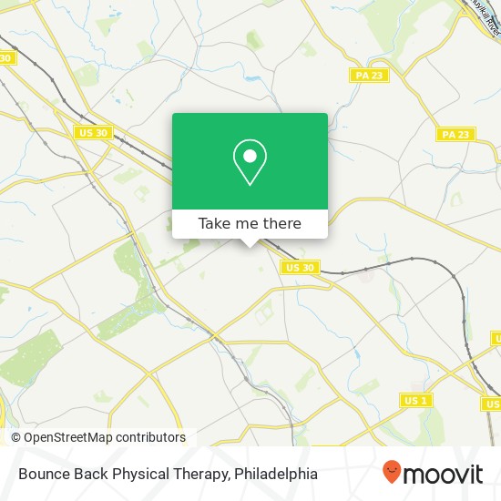 Bounce Back Physical Therapy map