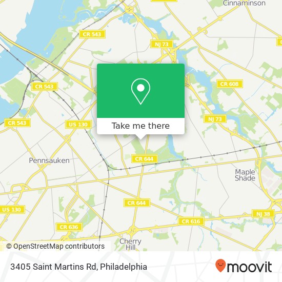 3405 Saint Martins Rd map