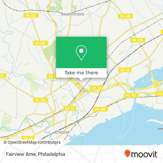 Mapa de Fairview Ame