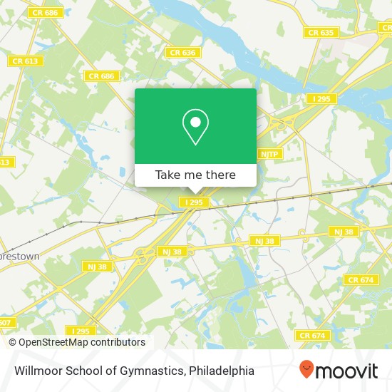 Mapa de Willmoor School of Gymnastics