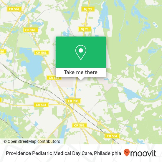 Mapa de Providence Pediatric Medical Day Care