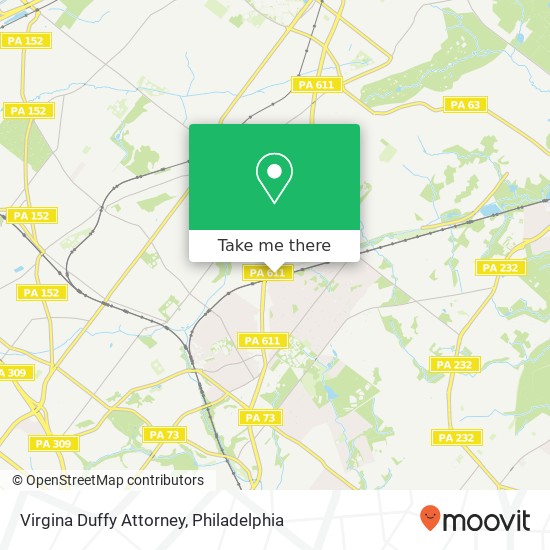 Virgina Duffy Attorney map