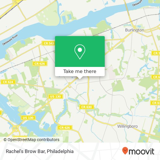 Mapa de Rachel's Brow Bar