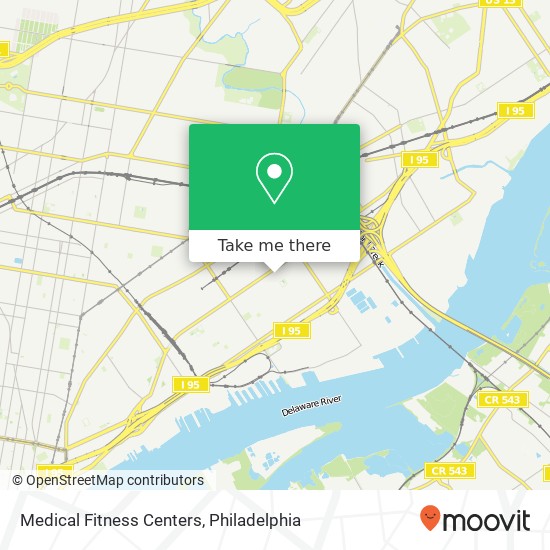 Medical Fitness Centers map