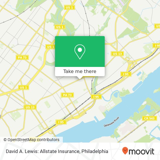 Mapa de David A. Lewis: Allstate Insurance