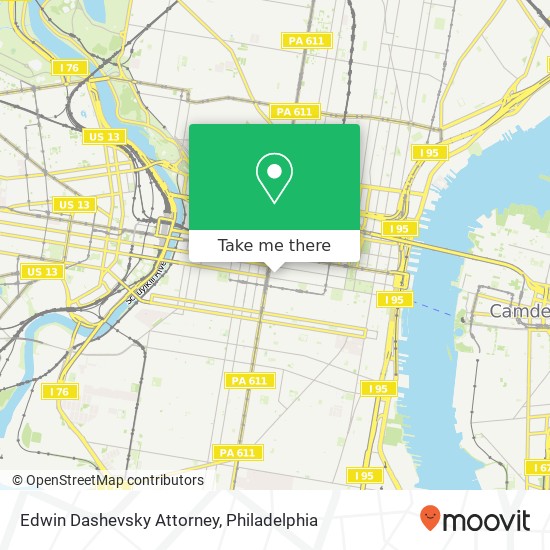 Mapa de Edwin Dashevsky Attorney