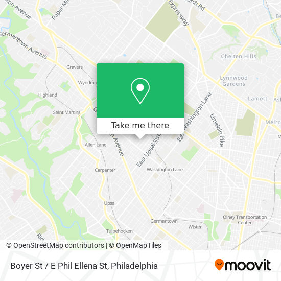 Boyer St / E Phil Ellena St map