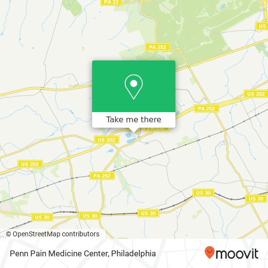 Penn Pain Medicine Center map