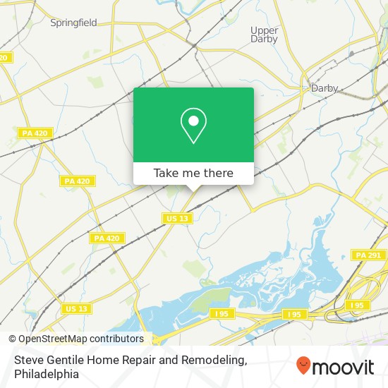 Steve Gentile Home Repair and Remodeling map