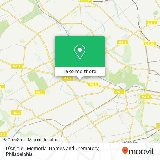 Mapa de D'Anjolell Memorial Homes and Crematory
