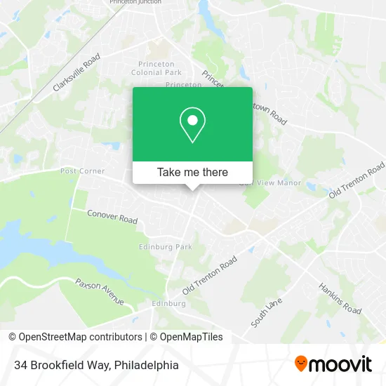 34 Brookfield Way map