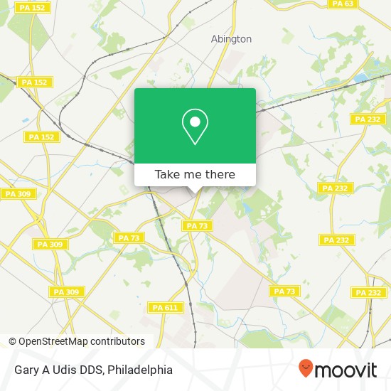 Mapa de Gary A Udis DDS
