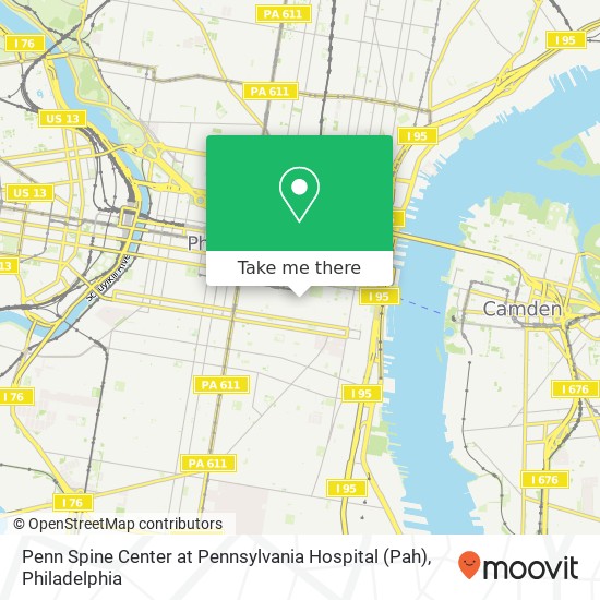 Penn Spine Center at Pennsylvania Hospital (Pah) map