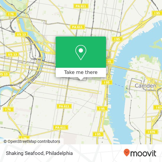 Mapa de Shaking Seafood