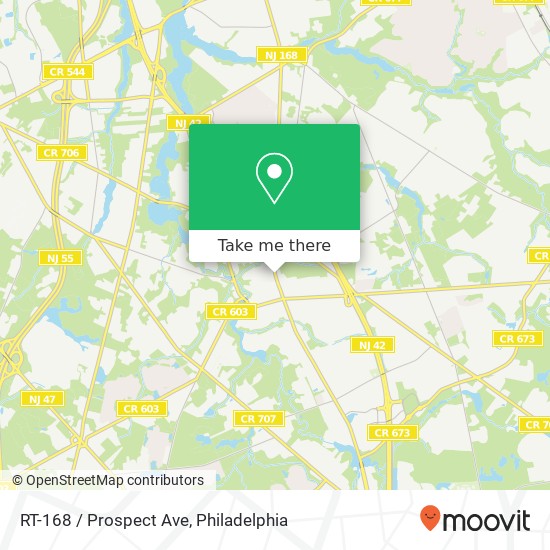 RT-168 / Prospect Ave map