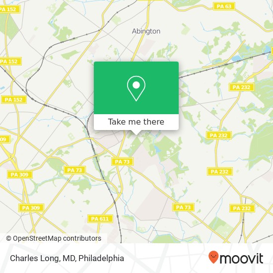 Charles Long, MD map