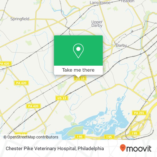 Chester Pike Veterinary Hospital map