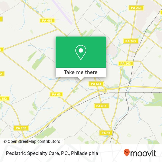 Pediatric Specialty Care, P.C. map