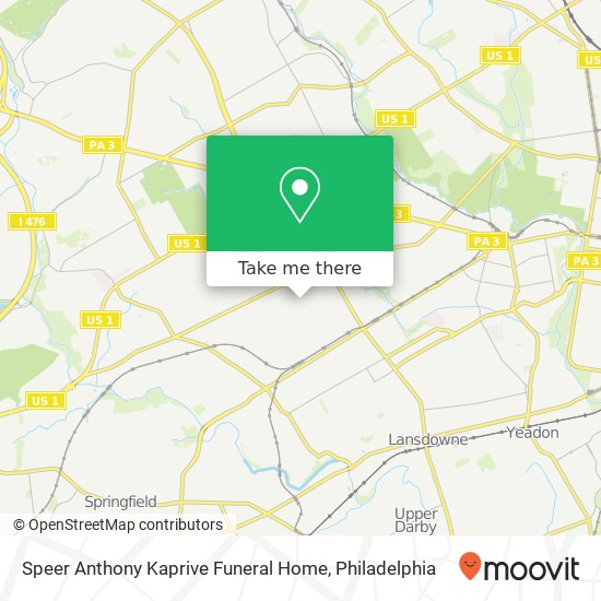 Speer Anthony Kaprive Funeral Home map