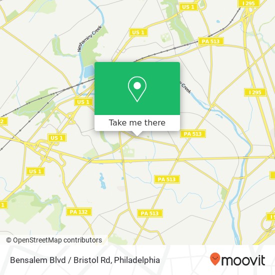 Mapa de Bensalem Blvd / Bristol Rd