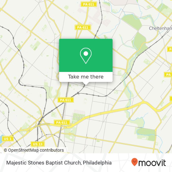 Mapa de Majestic Stones Baptist Church
