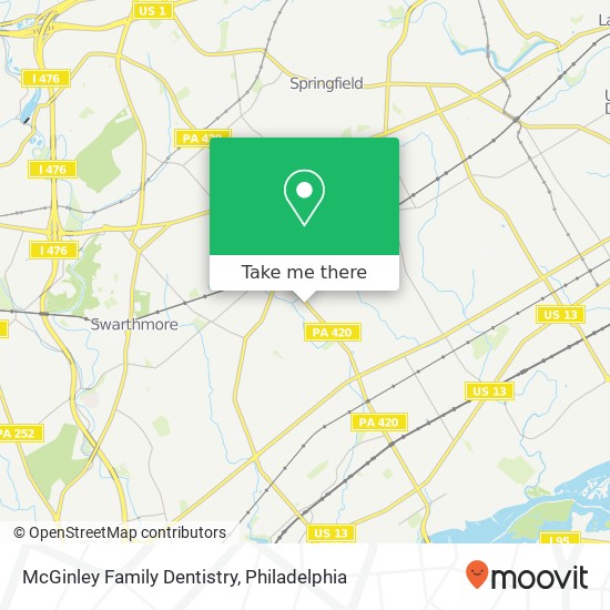 McGinley Family Dentistry map