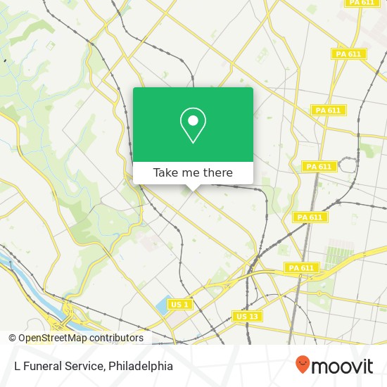 L Funeral Service map