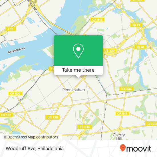 Woodruff Ave map