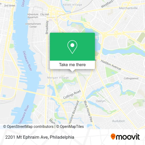 Mapa de 2201 Mt Ephraim Ave