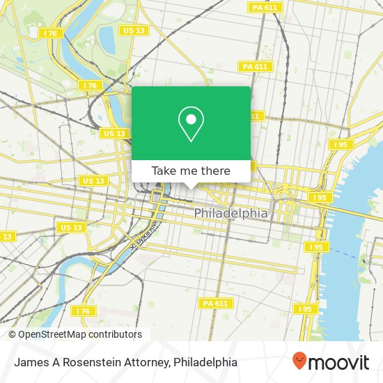 James A Rosenstein Attorney map