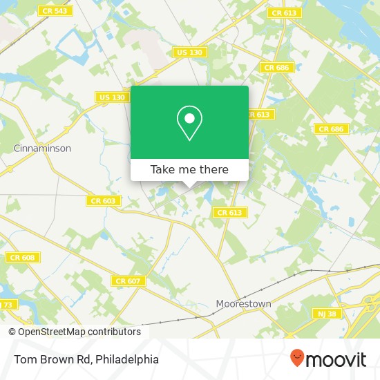 Tom Brown Rd map