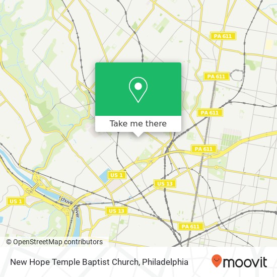 New Hope Temple Baptist Church map