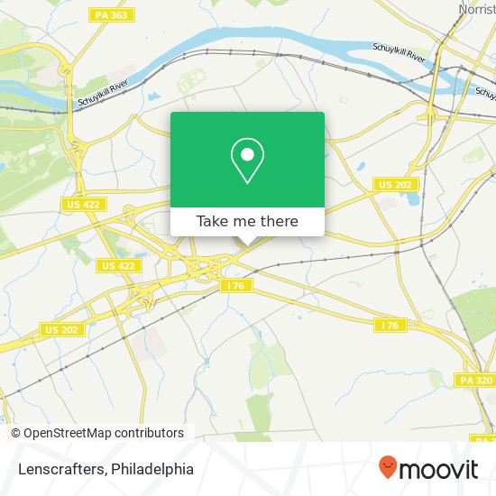 Lenscrafters map