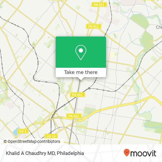 Khalid A Chaudhry MD map