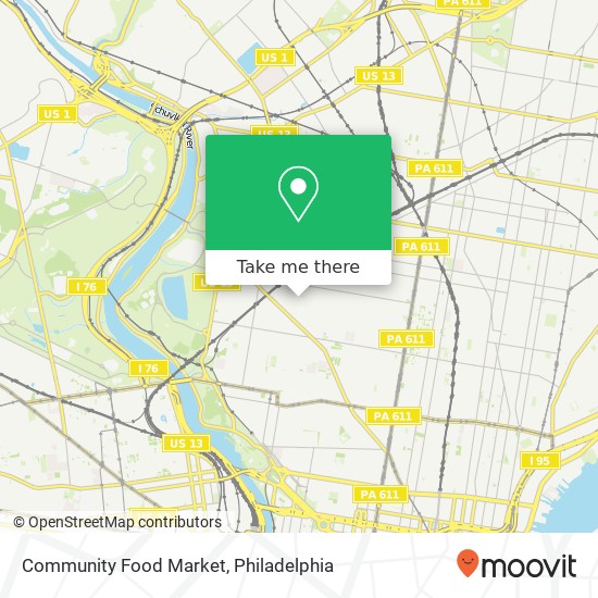 Community Food Market map