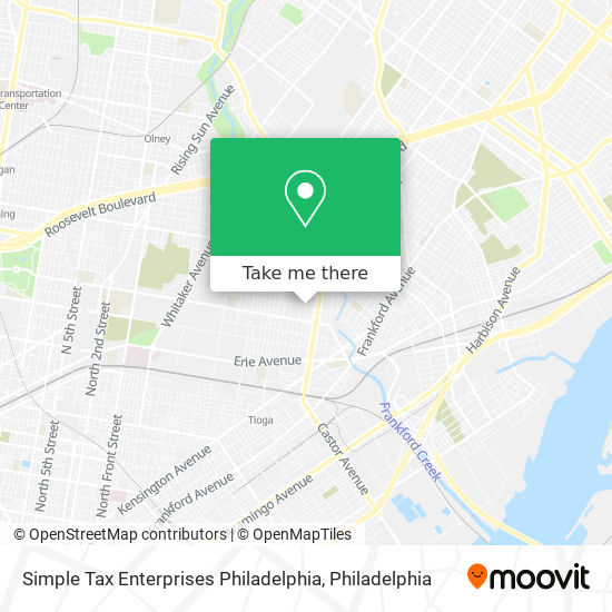 Mapa de Simple Tax Enterprises Philadelphia