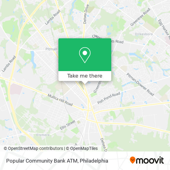 Popular Community Bank ATM map