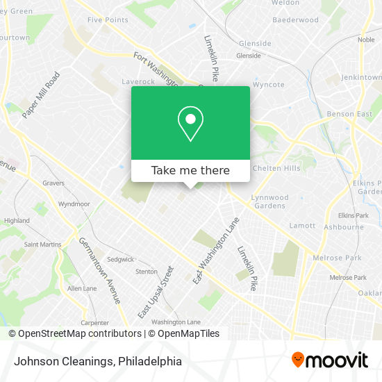 Johnson Cleanings map
