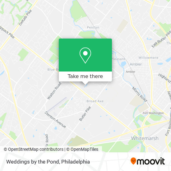 Weddings by the Pond map