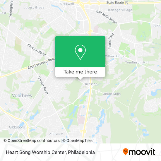 Heart Song Worship Center map