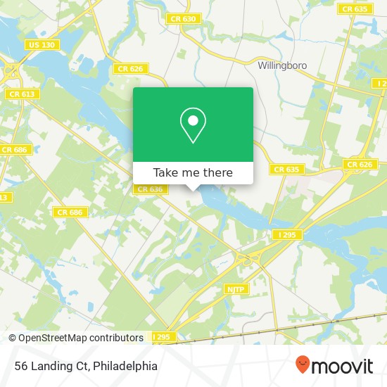 Mapa de 56 Landing Ct
