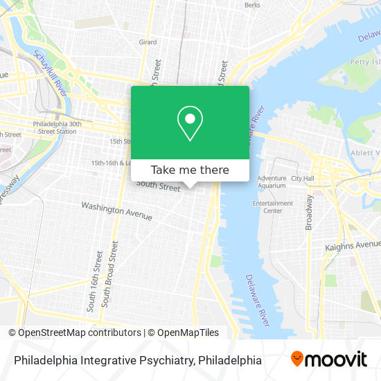 Philadelphia Integrative Psychiatry map